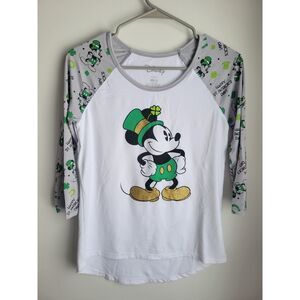 Disney Sleep Shirt Size XS (1) Mickey St Patricks Day Themed